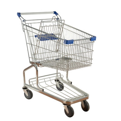 Deutsche Metalldraht-Laufkatze der Supermarkt-Einkaufslaufkatzen-125L kundengerecht