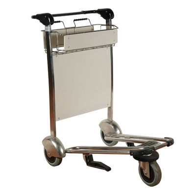 Der Aluminiumlegierung faltende Funktionsräder des Gepäckwagen Flughafen-Laufkatzen-Wagen-3 mit Bremse