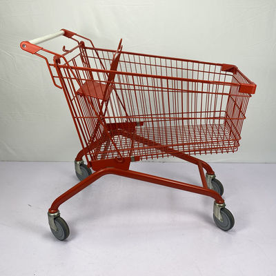 kaufen Roter Stahleuropäischer großer Einkaufswagen Einkaufswagen CER Zertifikat-180L online manufacture