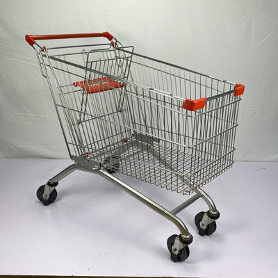 kaufen Europäische Art des Lager-Supermarkt-Zink-Metalleinkaufswagen-210L online manufacture