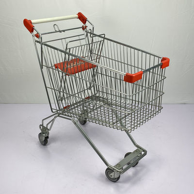 kaufen Russische Art Supermarkt-Lebensmittelgeschäft-Laufkatzen-Wagen der Metalleinkaufslaufkatzen-125L online manufacture