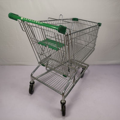 kaufen LEBENSMITTELGESCHÄFT-Draht-Einkaufslaufkatzen-im amerikanischen Stil Zink-Pulver-Beschichtung der großen Kapazitäts-210L Ketten online manufacture