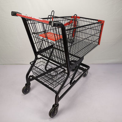 kaufen Amerikanischer mehrfunktionaler großer Metalllaufkatzen-Lager-Supermarkt-Speicher-Einkaufswagen online manufacture