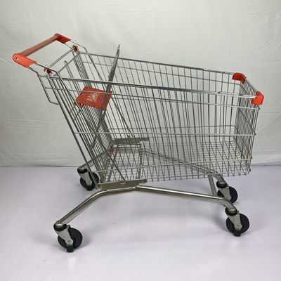 kaufen Verzinken Sie Einkaufslaufkatzen-Wagen des Supermarkt-180L für mehrere Leute online manufacture