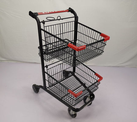 kaufen Kundengerechte tragbare Belastbarkeits-Einkaufslaufkatzen-Wagen des Gemischtwarenladen-Wagen-60Kgs online manufacture