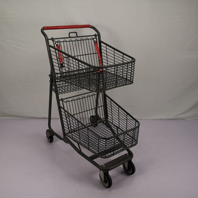 kaufen Drei Korb-leichter Supermarkt-Einkaufswagen 80L im amerikanischen Stil online manufacture