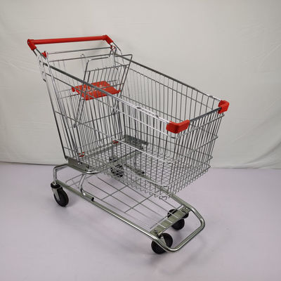 kaufen großer Supermarkt-Laufkatzen-Wagen des Korb-210L kundengerecht mit 5