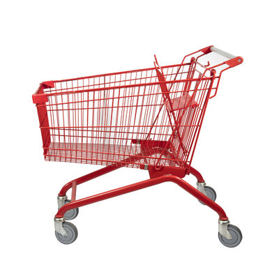 kaufen Roter europäischer Einkaufswagen-Supermarkt-Laufkatzen-große Kapazitäts-Großhandel der Art-180L online manufacture
