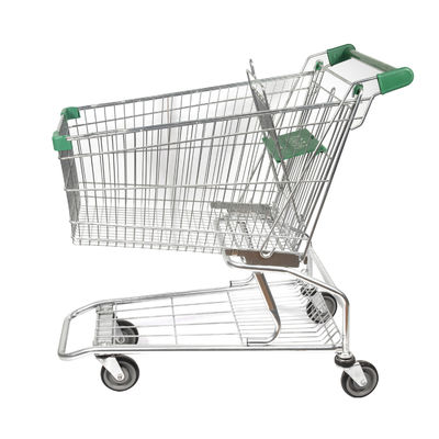 kaufen Hoher Klassiker-herkömmlicher amerikanischer Metalleinkaufswagen-Großhandelslebensmittelgeschäft-Supermarkt-Wagen der Verkaufs-125L online manufacture