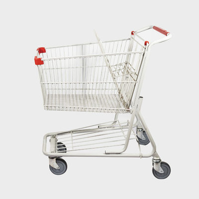 kaufen im amerikanischen Stil Einkaufslaufkatze Gray White Trolley Grocery Cart des Metall100l mit TENTE-Rädern online manufacture