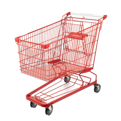 kaufen Stahlder metallq195 roter großer Einkaufswagen Markt-Einkaufslaufkatzen-210L online manufacture