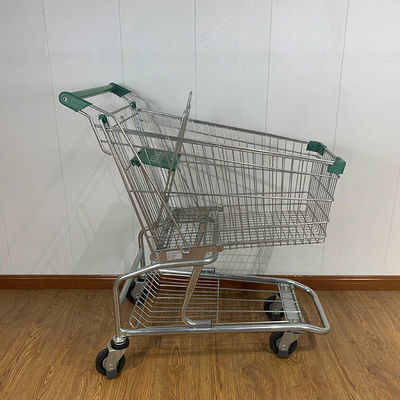 kaufen 100L Lebensmittelgeschäft Rolling Trolley amerikanischer Stil Supermarkt Einkaufswagen online manufacture