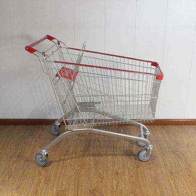 kaufen 180L Großhandel Galvanisierter Supermarkt Europäischer Markt Einkaufswagen mit Randverpackung online manufacture