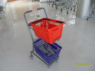 Schwenker 4 3 Zoll PVC-Gießmaschinen-Supermarkt-Einkaufslaufkatze benutzt im kleinen Geschäft