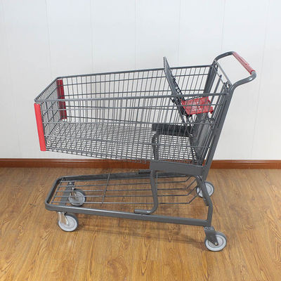 kaufen 180L Großhandelsgeschäft Supermarktwagen amerikanischer Stil Supermarkt Einkaufswagen online manufacture
