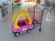 China Rotes Pulver beschichtete Gießmaschinen travelator der Einkaufswagen der Kinder mit Spielzeug-Auto Firma