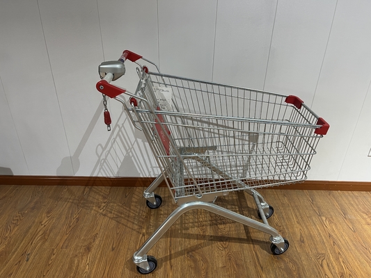 kaufen 125L Einzelhandel Tragbarer Metall-Einkaufstrolley mit großem Fassungsvermögen und Kindersitz online manufacture