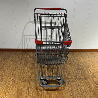 kaufen Amerika 4-Rad-Roller Werbehandschub-Einkaufswagen Metall-Einkaufswagen online manufacture