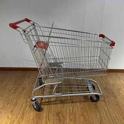 kaufen 180L Supermarktkarren amerikanischer Stil Supermarkt-Einkaufswagen mit 5-Zoll-Rädern online manufacture