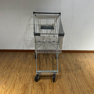 kaufen 125L Australian supermarket shopping cart with grey plastic parts chain store shopping cart CE online manufacture