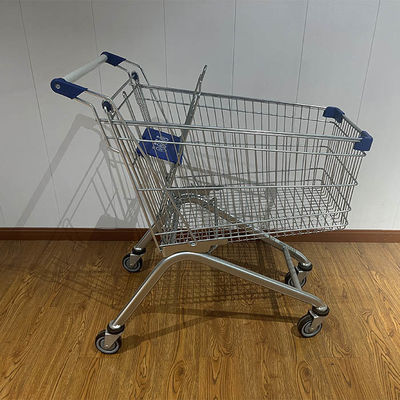 kaufen 100L Lebensmittelgeschäft-Einkaufswagen mit großer Kapazität, zusammenklappbar, Metall-Einkaufstrolley mit Kindersitz online manufacture