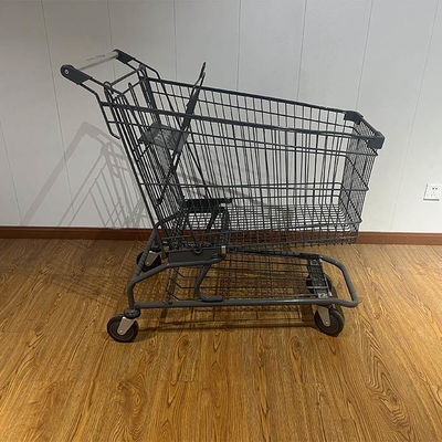 kaufen 150L Store Carring Supermarket Pushcart Steel Shopping Cart online manufacture