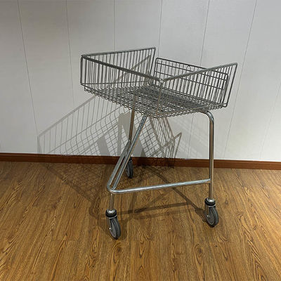 kaufen Shallow Shopping Trolley For Disabled  With Escalator Wheels Push Along Steel Shopping Cart online manufacture