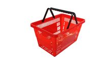 Supermarkt-Kleinplastikeinkaufskorb-rote/Handeinkaufskörbe