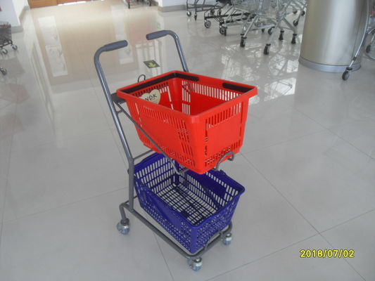 China Schwenker 4 3 Zoll PVC-Gießmaschinen-Supermarkt-Einkaufslaufkatze benutzt im kleinen Geschäft usine