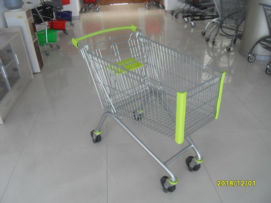 China 150 L Supermarkt-Einkaufswagen mit speziellen Plastikteilen und vier Gießmaschinen usine