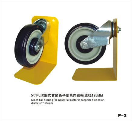 China 5 Zoll-Laufkatzen-Gießmaschinen-Räder für Büro-Stuhl mit Zink-Überzug der Gießmaschinen-Gabel usine