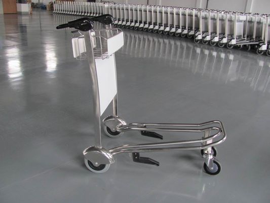 China Minidrei Räder asphaltieren Supermarkt-/Flughafen-Gepäck-Laufkatze mit Bremse 300KGS usine